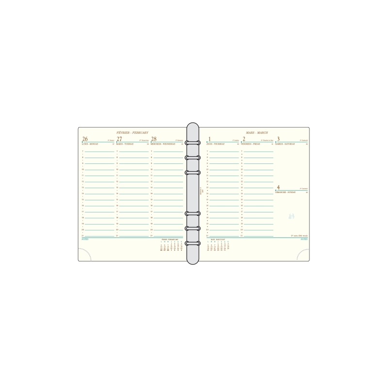 Recharge Agenda 2024 - Mignon AK17 - Aux Trois Archers