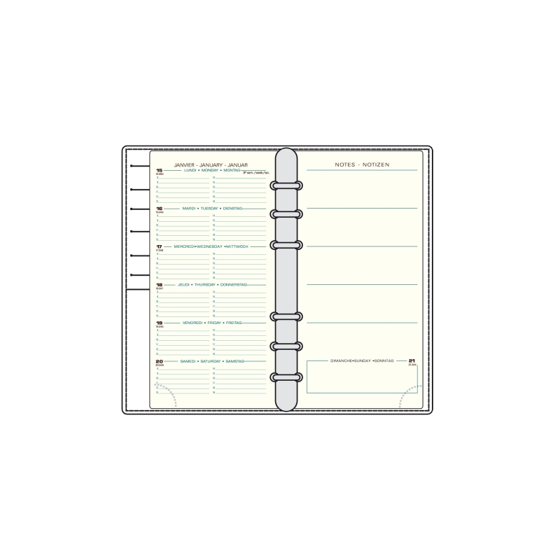 Recharge Agenda 2024 - Mignon AK18 - Aux Trois Archers