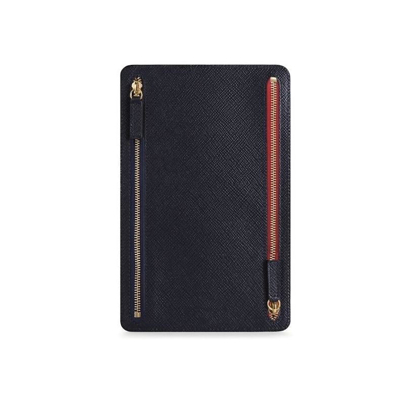 Étui à devises Smythson - Panama Bleu