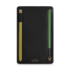 Étui à devises Smythson - Panama Noir
