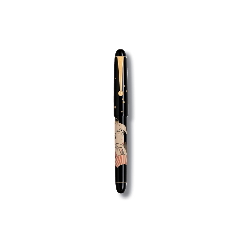 Stylo bille D-Initial noir doré - Stylo de luxe