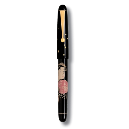 Stylo plume Tradition Ukiyo-e La Geisha et l’Art de l'éventail - Namiki