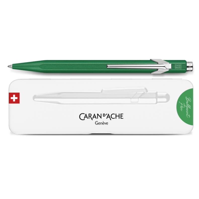 Stylo Bille 849 COLORMAT-X Vert - Caran d'Ache - Aux Trois Archers