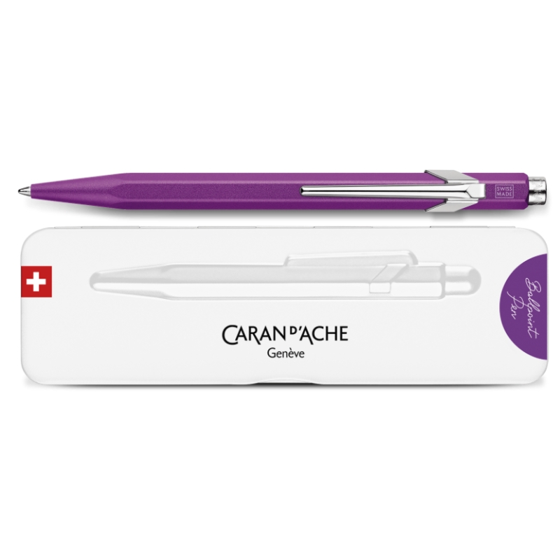 Stylo Bille 849 COLORMAT-X Violet - Caran d'Ache