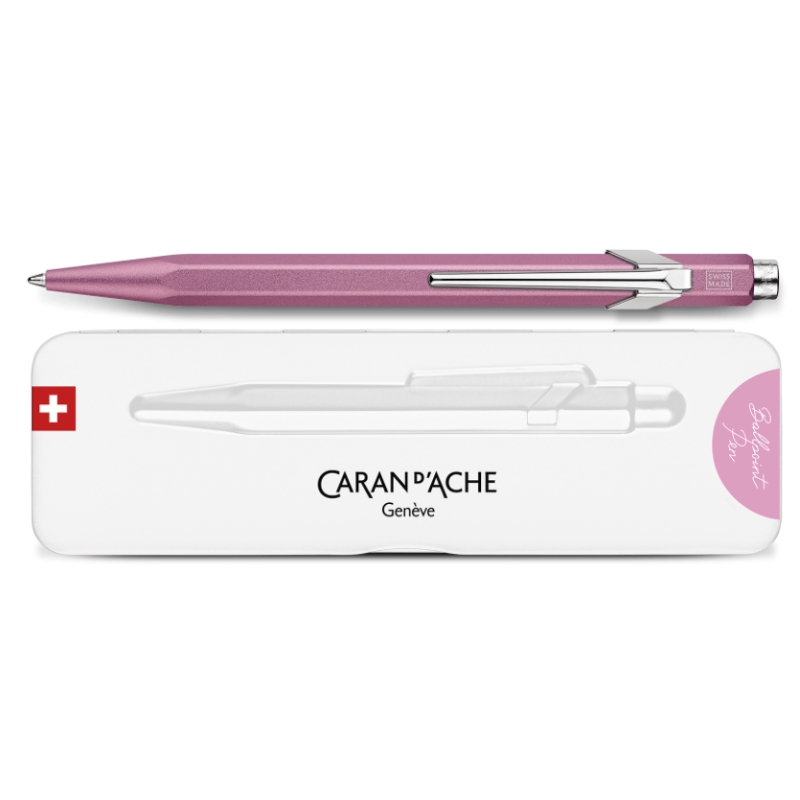 Stylo bille 849 Caran d'Ache - Claim Your Style - rose hibiscus avec étui -  Edition limitée