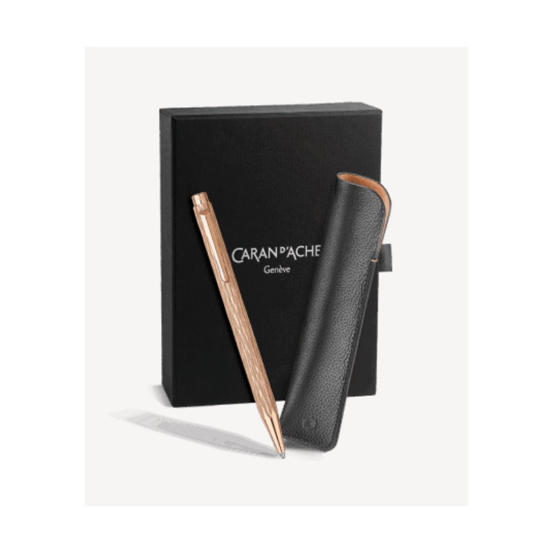 Stylo Bille ECRIDOR VENETIAN Doré Rose Edition Spéciale- Caran d'Ache