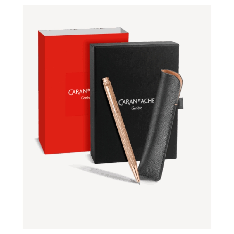 Stylo Bille ECRIDOR VENETIAN Doré Rose Edition Spéciale- Caran d'Ache