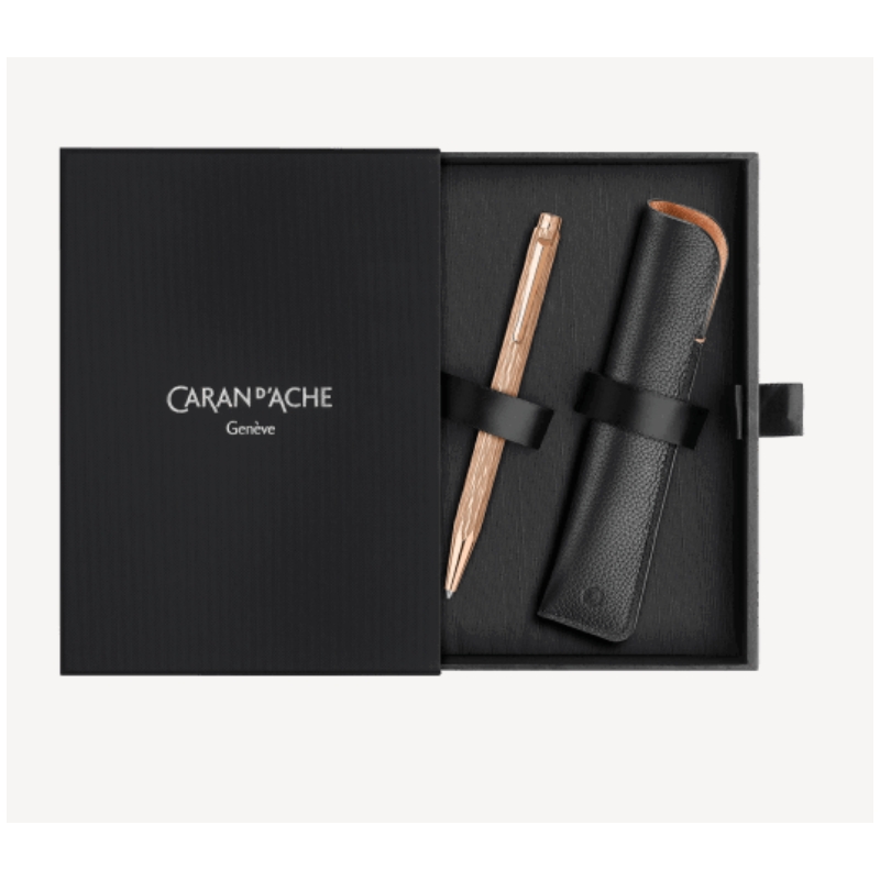 Stylo Bille ECRIDOR VENETIAN Doré Rose Edition Spéciale- Caran d'Ache