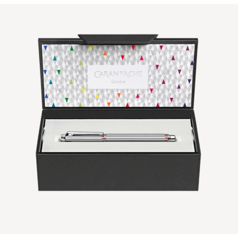 Stylo Plume VARIUS RAINBOW Argenté Rhodié - Caran d'Ache