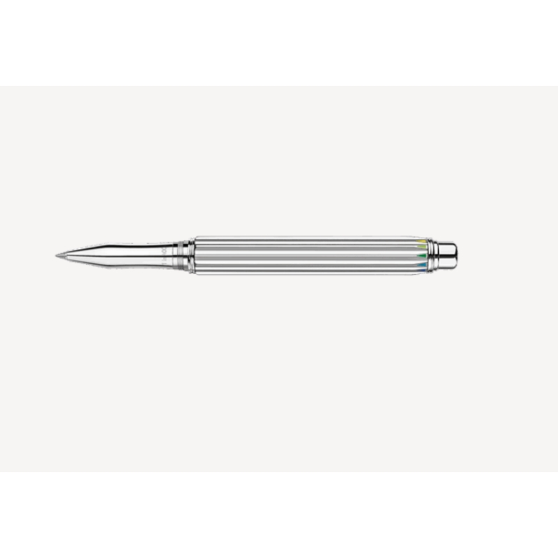 Stylo roller Varius RAINBOW Argenté Rhodié - Caran d'Ache