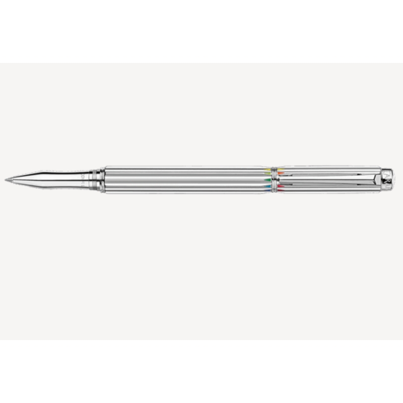 Stylo roller Varius RAINBOW Argenté Rhodié - Caran d'Ache