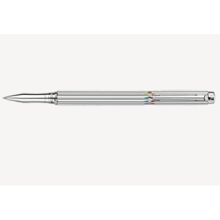 Stylo roller Varius RAINBOW Argenté Rhodié - Caran d'Ache