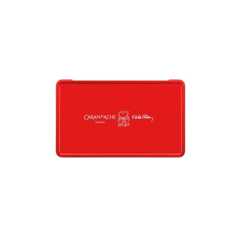 Set ECRIDOR KEITH HARING Stylo Bille & Étui en Cuir - Édition Spéciale