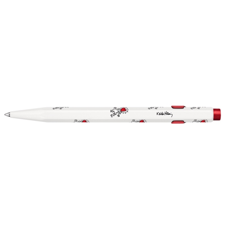 Stylo Bille 849 KEITH HARING Blanc - Édition Spéciale