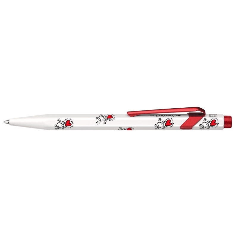Stylo Bille 849 KEITH HARING Blanc - Édition Spéciale