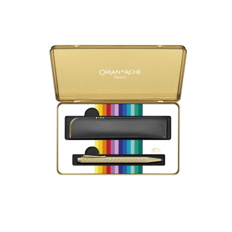 Set ECRIDOR™ SUNLIGHT COLOUR TREASURE Stylo Bille & Étui en Cuir Édition Spéciale - Caran d'ache