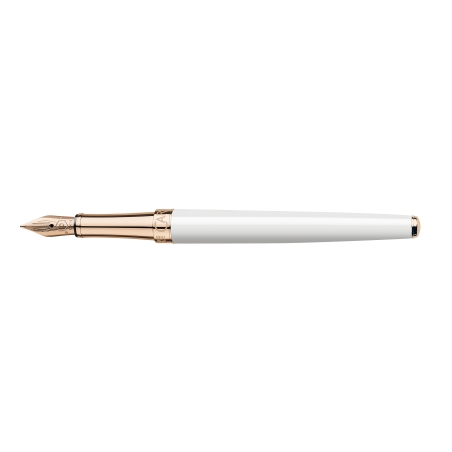 Stylo Plume LÉMAN SLIM Blanc Or Rose - Caran d'Ache