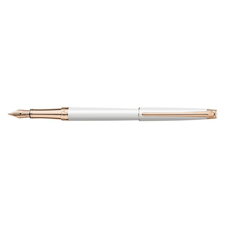 Stylo Plume LÉMAN SLIM Blanc Or Rose - Caran d'Ache