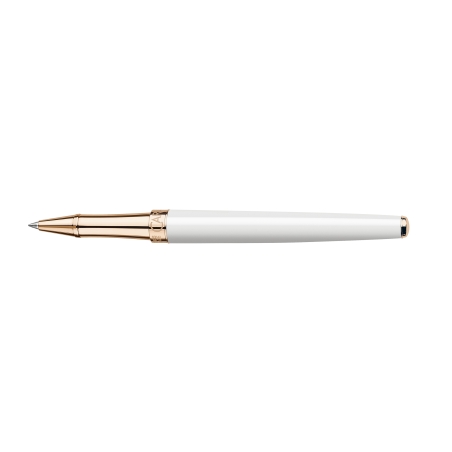 Stylo Roller LÉMAN SLIM Blanc Or Rose - Caran d'Ache