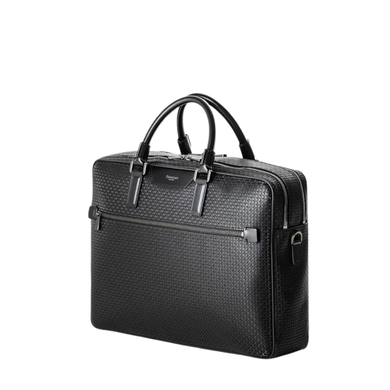 Attaché-case à double compartiment en Stepan - Serapian
