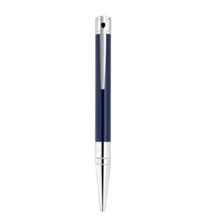 Stylo Bille D-Initial Bleu et Chrome - S.T. Dupont