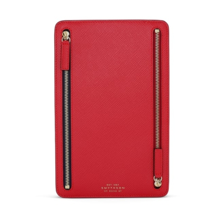 Étui à fermetures éclair multiples en Panama - Smythson