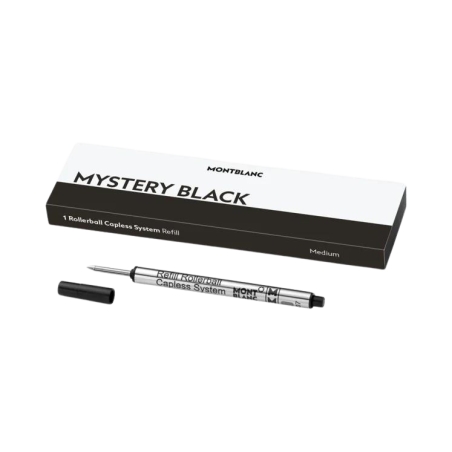 1 recharge pour rollerball sans capuchon (M) mystère black - Montblanc