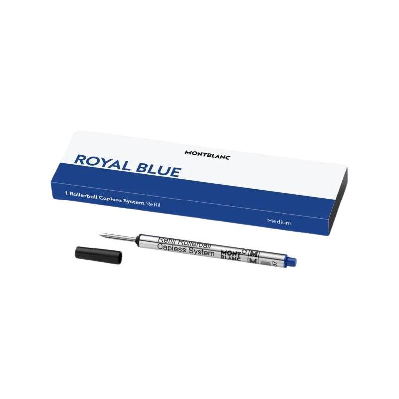 1 recharge pour rollerball sans capuchon (M) royal blue - Montblanc