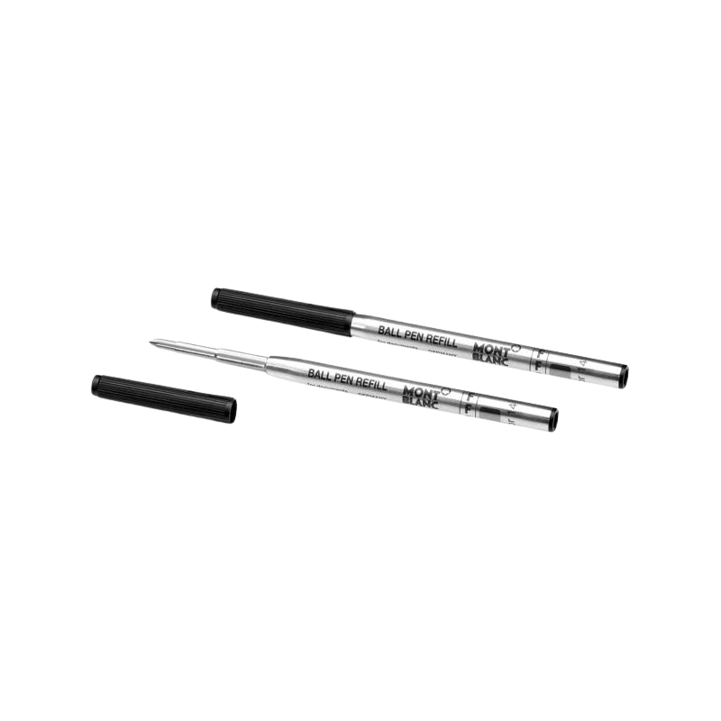 2 recharges Stylo Bille Noir (F, M, B) Mystery Black - Montblanc