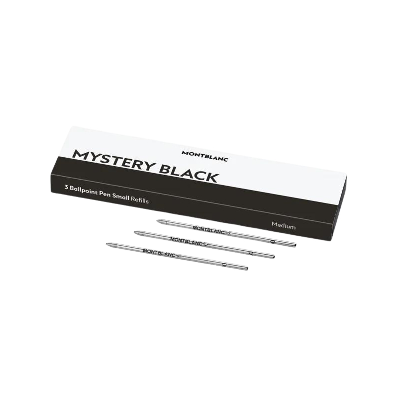 3 recharges pour stylo bille petit modèle Mystery Black - Montblanc