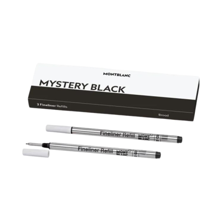 2 Recharges de feutre fin (B) Mystery Black - Montblanc