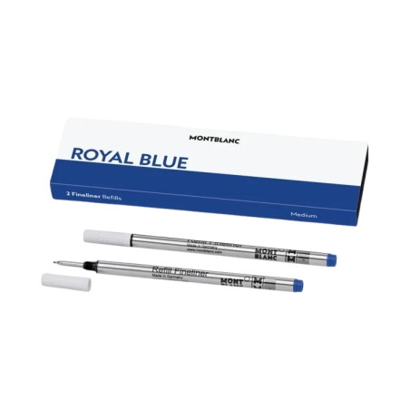 2 recharges pour feutre fin (B), Royal Blue - Montblanc