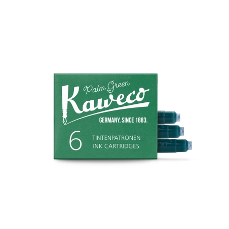 Cartouches d'encre, lot de 6, Palm Green - Kaweco