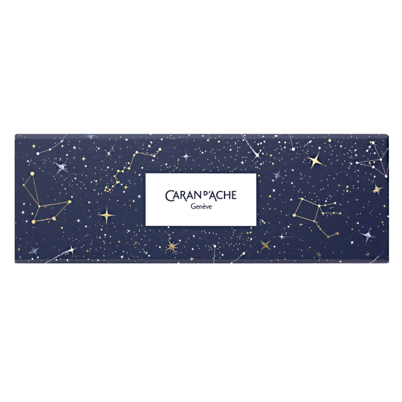 Stylo Bille 849 COSMIC BLUE Doré - Edition Spéciale - Caran d'Ache