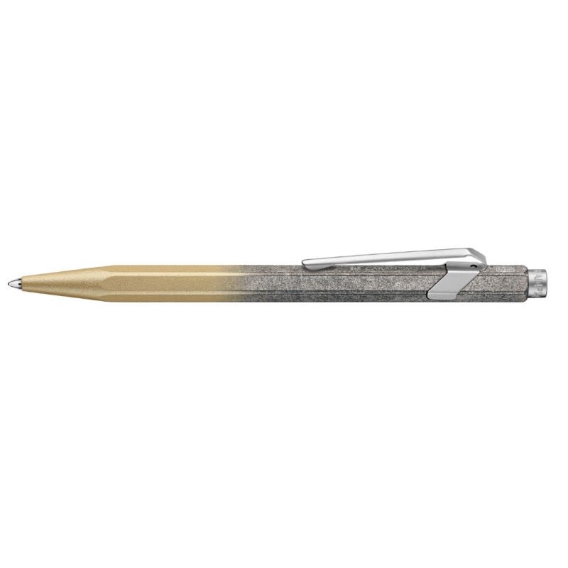 Stylo Bille 849 COSMIC BLUE Doré - Edition Spéciale - Caran d'Ache